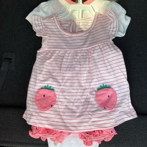 Carters dress and onesie set